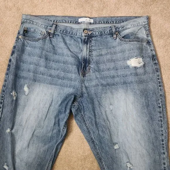 KanCan Light Wash Distressed Skinny Jeans Size 20 - Picture 2 of 11